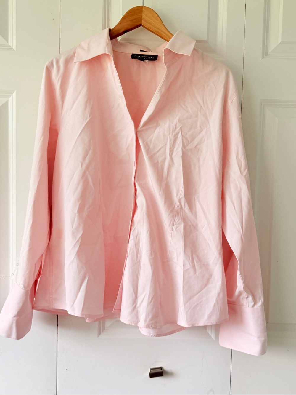 Jones New York Light Pink Button-Down Shirt